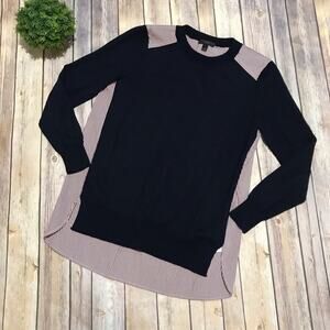 J Crew Navy‎ Blue Sweater Red White Striped Women’s Size XS Preppy Office